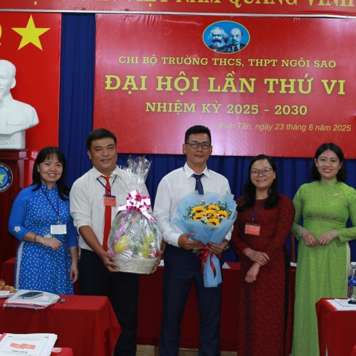 🌟 ĐẠI HỘI CHI BỘ TRƯỜNG THCS, THPT NGÔI SAO LẦN THỨ VI, NHIỆM KỲ 2025 – 2030 🌟