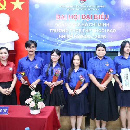 🌟 ĐẠI HỘI ĐẠI BIỂU ĐOÀN TNCS HỒ CHÍ MINH TRƯỜNG THCS, THPT NGÔI SAO NHIỆM KỲ 2025–2026 🌟